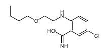 2-(2-butoxyethylamino)-5-chlorobenzamide Structure