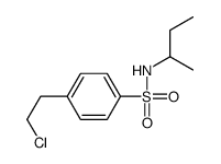 N-butan-2-yl-4-(2-chloroethyl)benzenesulfonamide结构式