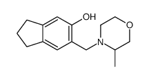 6-[(3-methylmorpholin-4-yl)methyl]-2,3-dihydro-1H-inden-5-ol Structure