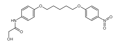 glycolic acid-{4-[5-(4-nitro-phenoxy)-pentyloxy]-anilide}结构式