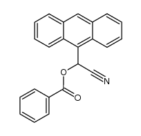 [9]anthryl-benzoyloxy-acetonitrile结构式