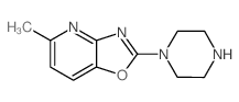 5-Methyl-2-piperazin-1-yl[1,3]oxazolo[4,5-b]-pyridine Structure