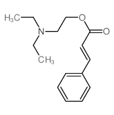 2-diethylaminoethyl (E)-3-phenylprop-2-enoate结构式