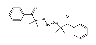 2,2'-triselanediylbis(2-methyl-1-phenylpropan-1-one)结构式