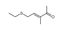 ethylthio-5 methyl-3 pentene-3 one-2 Structure