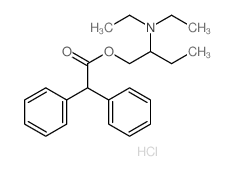 Acetic acid, diphenyl-,2-(diethylamino)butyl ester, hydrochloride (7CI,8CI)结构式