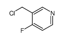 3-(chloromethyl)-4-fluoropyridine结构式