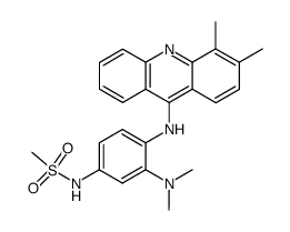 N-[4-(3,4-Dimethyl-acridin-9-ylamino)-3-dimethylamino-phenyl]-methanesulfonamide Structure