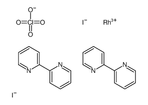 2-pyridin-2-ylpyridine,rhodium(3+),diiodide,perchlorate结构式