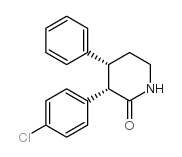 (3S,4R)-3-(4-chlorophenyl)-4-phenyl-piperidin-2-one结构式