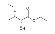 (2R,3S)-ethyl 2-hydroxy-3-methoxybutanoate结构式