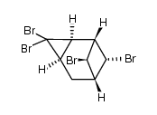 3,3,exo-7,syn-8-Tetrabromtricyclo[4.1.1.02,4]octan Structure