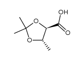 1,3-Dioxolane-4-carboxylicacid,2,2,5-trimethyl-,(4R-trans)-(9CI) Structure