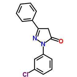 2-(3-Chlorophenyl)-5-phenyl-2,4-dihydro-3H-pyrazol-3-one Structure