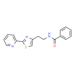 N-{2-[2-(pyridin-2-yl)-1,3-thiazol-4-yl]ethyl}benzamide Structure