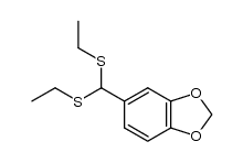 5-(bis(ethylthio)methyl)benzo[d][1,3]dioxole Structure