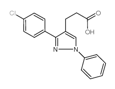 3-(4-CHLOROPHENYL)-1-PHENYLPYRAZOLE-4-P& structure