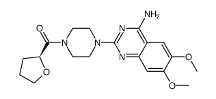 Piperazine, 1-(4-amino-6,7-dimethoxy-2-quinazolinyl)-4-[(tetrahydro-2-furanyl)carbonyl]-, (S)- picture