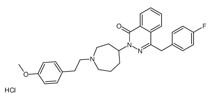 4-[(4-fluorophenyl)methyl]-2-[1-[2-(4-methoxyphenyl)ethyl]azepan-4-yl]phthalazin-1-one,hydrochloride结构式