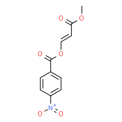 3-METHOXY-3-OXO-1-PROPENYL 4-NITROBENZENECARBOXYLATE结构式