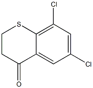 6,8-DICHLORO-2,3-DIHYDRO-4H-1-BENZOTHIOPYRAN-4-ONE结构式