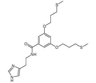 N-<2-(1H-Imidazol-4-yl)ethyl>-3,5-bis<3-(methylthio)propoxy>benzamide结构式