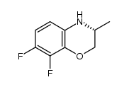 (R)-(+)-7,8-difluoro-3,4-dihydro-3-methyl-2H-[1,4]benzoxazine结构式