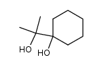 2-(1-hydroxycyclohexyl)propan-2-ol结构式
