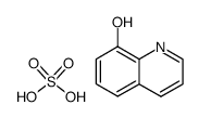 8-hydroxyquinolinium hydrogen sulphate结构式