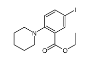 5-碘-2-(哌啶-1-基)苯甲酸乙酯结构式