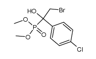 dimethyl (2-bromo-1-(4-chlorophenyl)-1-hydroxyethyl)phosphonate Structure