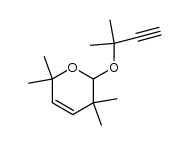 3,6-dihydro-2-(1,1-dimethyl-2-propynoxy)-3,3,6,6-tetramethyl-2H-pyran结构式