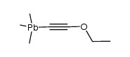 ethoxy(trimethylplumbyl)acetylene Structure
