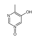 5-Pyrimidinol, 4-methyl-, 1-oxide (9CI) structure