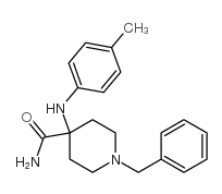 4-Piperidinecarboxamide,4-[(4-methylphenyl)amino]-1-(phenylmethyl)- Structure