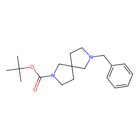 tert-butyl 7-benzyl-2,7-diazaspiro[4.4]nonane-2-carboxylate Structure