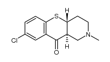 8-chloro-2-methyl-1,2,3,4,4a,10a-hexahydro-10H-[1]benzothiopyrano[3,2-c]pyridin-10-one结构式