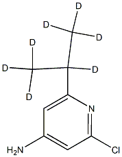 2-Chloro-6-(iso-propyl-d7)-4-aminopyridine结构式