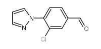 3-CHLORO-4-(1H-PYRAZOL-1-YL)BENZALDEHYDE Structure