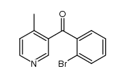 (2-bromophenyl)(4-methylpyridin-3-yl)methanone结构式