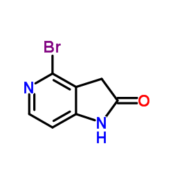 4-Bromo-5-aza-2-oxindole结构式