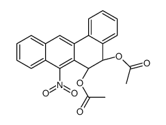 [(5S,6R)-6-acetyloxy-7-nitro-5,6-dihydrobenzo[a]anthracen-5-yl] acetate Structure