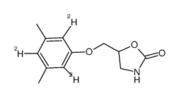 Metaxalone-d3(3,5-dimethylphenoxy-2,4,6-d3)结构式