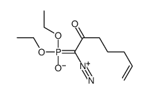 1-diazonio-1-diethoxyphosphorylhepta-1,6-dien-2-olate Structure