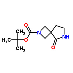 2-Methyl-2-propanyl 5-oxo-2,6-diazaspiro[3.4]octane-2-carboxylate Structure