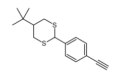 5-tert-butyl-2-(4-ethynylphenyl)-1,3-dithiane结构式
