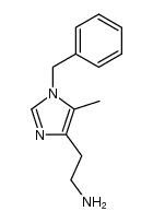 2-[5-methyl-1-(phenylmethyl)-1H-imidazol-4-yl]ethanamine Structure