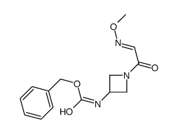 benzyl N-[1-[(2E)-2-methoxyiminoacetyl]azetidin-3-yl]carbamate结构式
