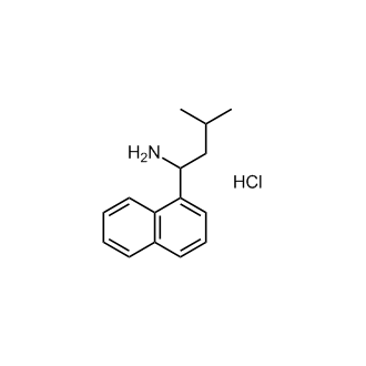 3-Methyl-1-(naphthalen-1-yl)butan-1-amine hydrochloride Structure