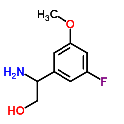 (S)-2-Amino-2-(3-fluoro-5-methoxyphenyl)ethanol Structure